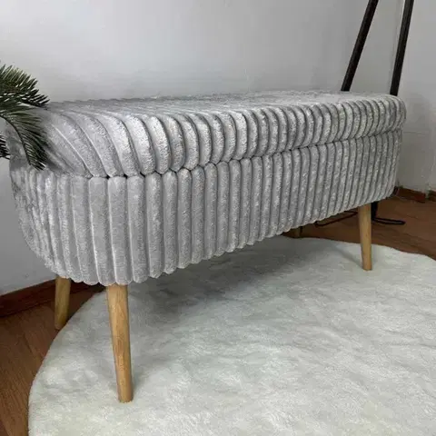 Lavice s úložným prostorem OSLO LINEN TOSCANO