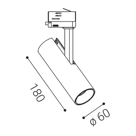 LED2 6090333D Lištové svítidlo MATRIX 1, B DALI/PUSH 10W 3000K černá