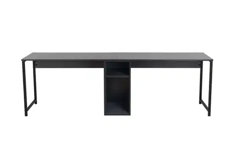 Psací stůl Twin Study Desk - Anthracite, Black