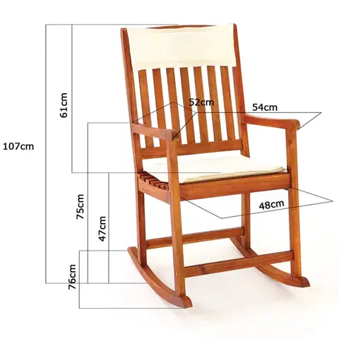 Zahradní houpací křeslo D0128 Dekorhome