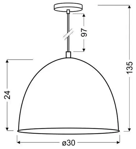 Závěsná stropní lampa 1X60W E27 šedá + chrom PATCH