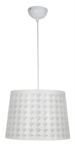 Závěsná stropní lampa 1X60W E27 bílá ORLANDO