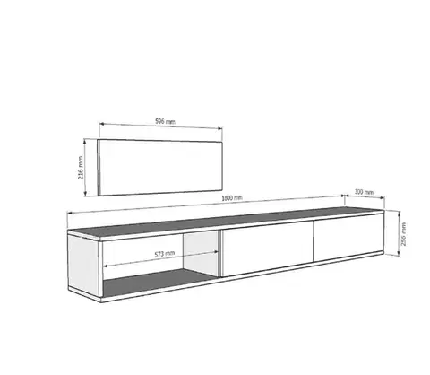 TV stolek Zuzu 180 - White