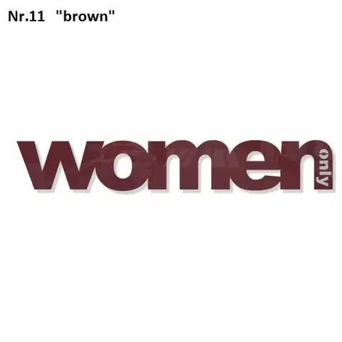 Dekorace na zeď Only Woman Černá