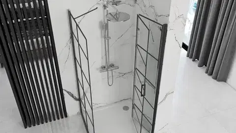 REA/S Sprchový kout MOLIER 100x80 černý KPL-K0963