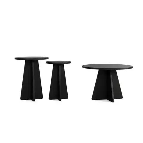 Sada konferenčních stolků Mushroom 3 - Black