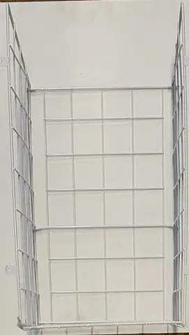 AQUALINE Drátěný prádelní koš 430x500x250, chrom NDZOJA-60