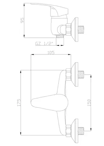 INVENA Sprchová baterie AVA NEW BN-06-001-X