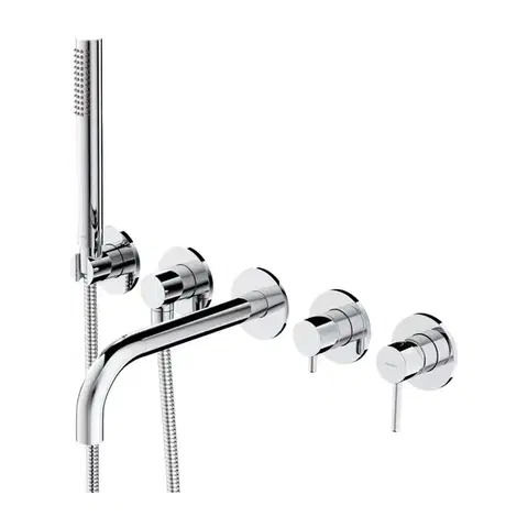 OMNIRES Y vanová baterie 5-otvorová podomítková chrom /CR/ Y1237-1CR