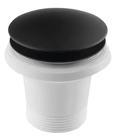POLYSAN Vanová výpust 6/4", click-clack, černá mat 71704B