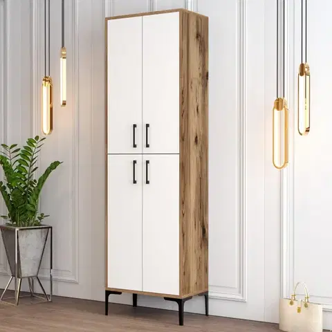 Botník Berlin A - Walnut, White