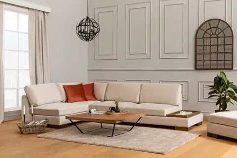 Rohová sedací souprava Tulip Corner Left Without Pouf - Beige