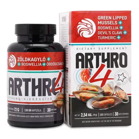 ARTHRO4 • komplex pro klouby a chrupavky • se slávkou zelenoústou • 120 kapslí