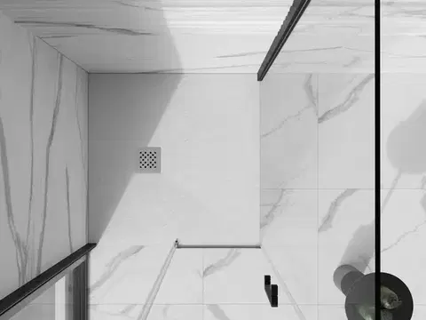 MEXEN Stone+ Sprchová vanička čtvercová 90x90, bílá 44109090