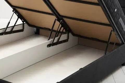 Rám dvoulůžkové postele s čelem Motya 140 x 200 - Anthracite
