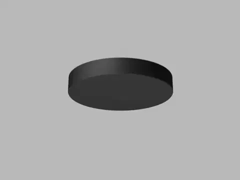 LED2 6279303 CANOPY 30, B černá stropní rozeta