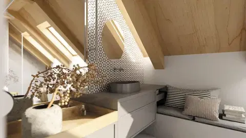 DEANTE Zrcadlo ze skla Silia, závěsné asymetrické ADI_E841