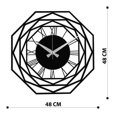 Dekorativní kovové nástěnné hodiny Enzoclock - S012