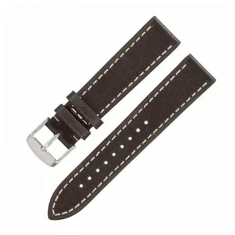 Řemínek Laco Vintage "Stuttgart / Karlsruhe“ - tmavě hnědý - 18 mm - L – Standardní délka - 16 mm