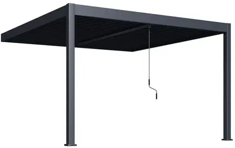 Bioklimatická pergola INTRO DUO 4x4 m ke stěně Rojaplast