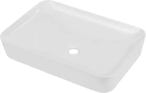 DEANTE Tess bílá Keramické umyvadlo na desku 60x40 cm CDS_6U6S