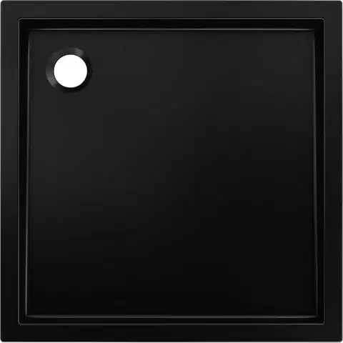 MEXEN Flow+ Sprchová vanička čtvercová 90 x 90, černá mat 46S709090H