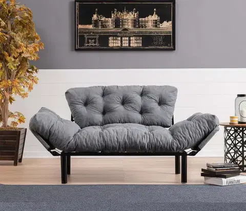 Dvoumístná rozkládací pohovka Nitta - Grey