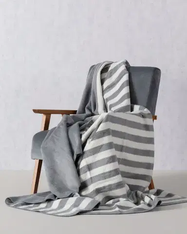 Deka Cotton Cloud 150x200cm Gray Stripes
