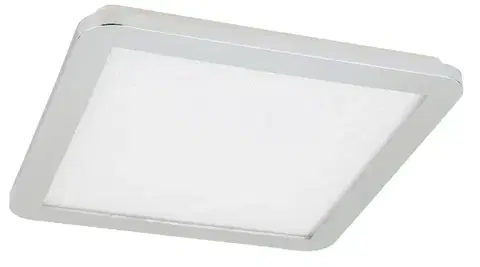 Minimalistické stropní svítidlo do koupelny NEXIT – stříbrný chrom 40 cm – LED 3000K 24W IP44 stmívatelné stropní svítidlo