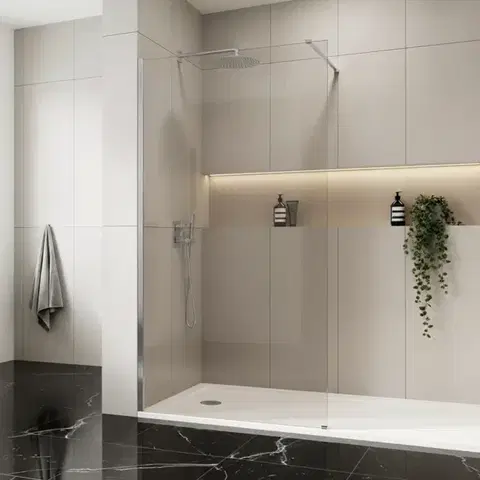 REA/S Sprchová zástěna Flexi Transparent / Chrome 80 KPL-K99067