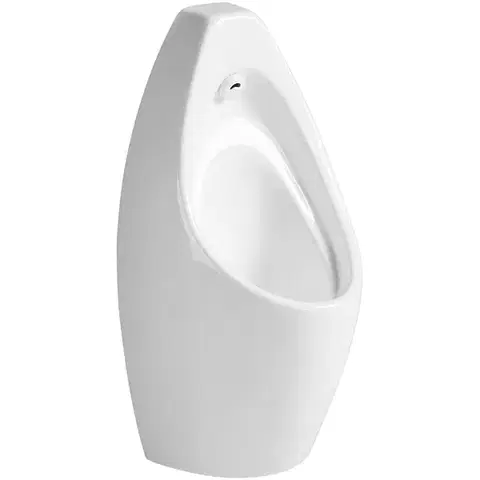 CERANO Pisoár závěsný Vector včetně flexi sifonu senzorové splachovaní bílá lesklá 76x37  CER-680506