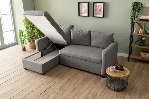 Rohová rozkládací pohovka Kado - Light Grey