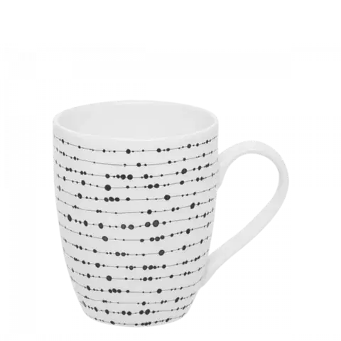 Šálek na mléko, čaj nebo cappuccino 320 ml set 3 ks - Basic Dots - 490822