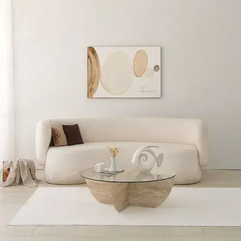 Konferenční stolek Lily Travertine