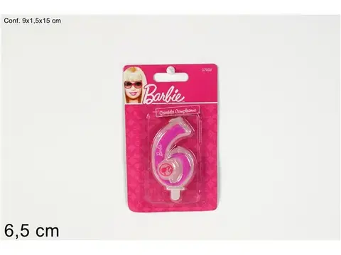 PROHOME - Svíčka dortová 6 Barbie