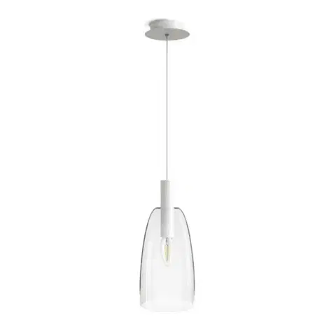 RED - DESIGN RENDL RENDL BELLINI L E14 závěsná bílá čiré sklo 230V E14 15W R13658
