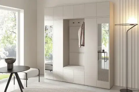 ArtPK Předsíň BIANCO 2 | cashmere se zrcadlem Barva: Trinity 01