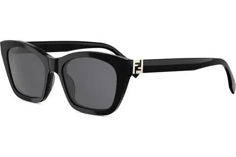 FENDI Forever Black Rectangular Sunglasses - ONE SIZE (54)