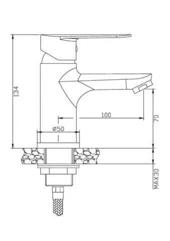 INVENA Umyvadlová baterie ESLA BU-94-001-V