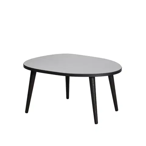 Konferenční stolek Gusto Black s tmavým sklem