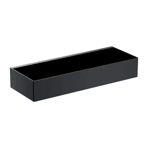 OMNIRES Sprchový koš UNI, 30 x 5 x 11 cm, matná černá UN10335BL