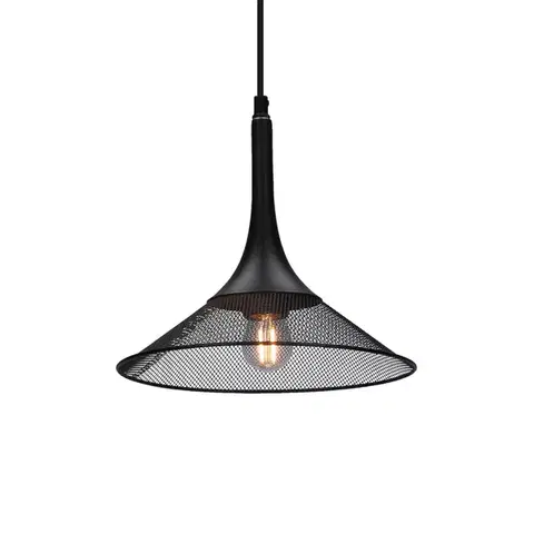 Závěsná lampa černá 25cm Kiruna S Ledea