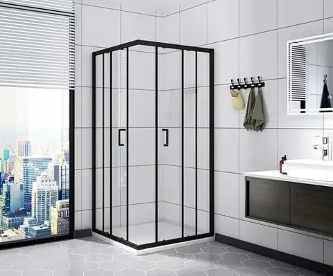 CALANI Sprchový kout VITO 80*80 černá CAL-K6002