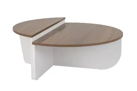 Konferenční stolek Orion - Walnut, White