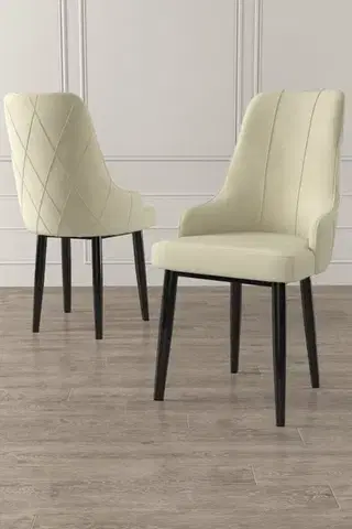 Sada židlí (4 kusy) Trex - Cream, Black