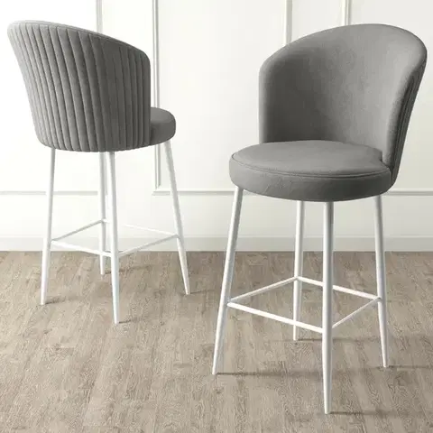 Sada barových židlí Fora Grey and White, 2 ks, 2 ks