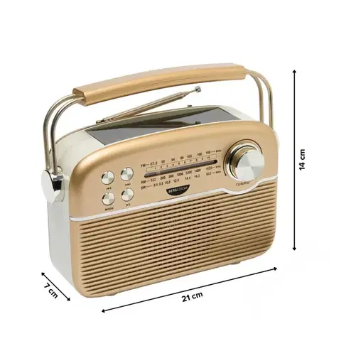 Solární retro rádio