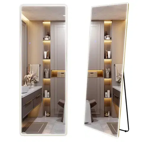 REA Zrcadlo LED Classico 60x170cm Brush Gold HOM-07058