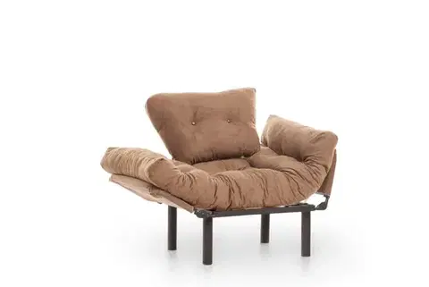 Křeslo ušák Nitta Single - Light Brown