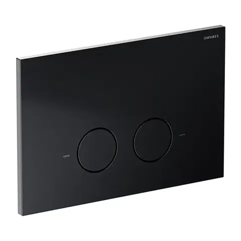 OMNIRES Set: STRONGFRAME podomítkový rám ECO + STEEL-R45 nerez tlačítko, černá mat STFWCECO1R45-RBLM